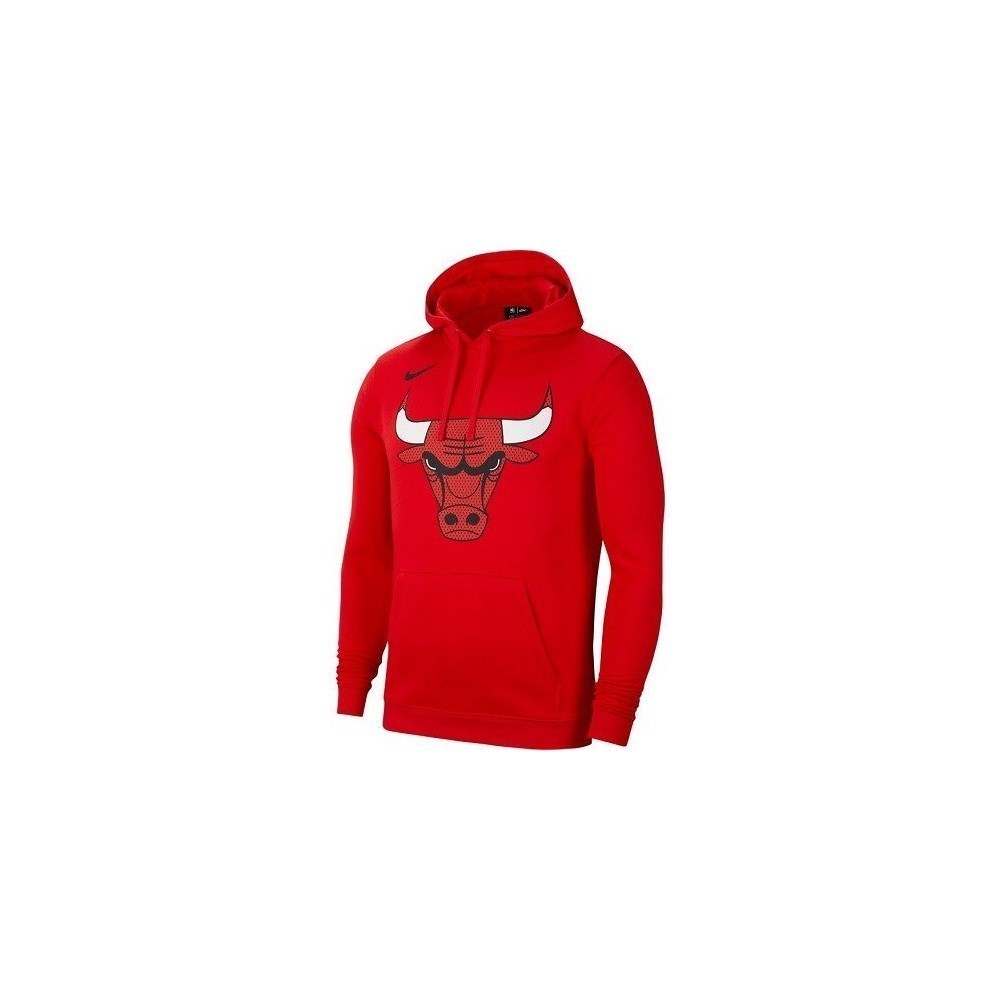 bulls hoodie red