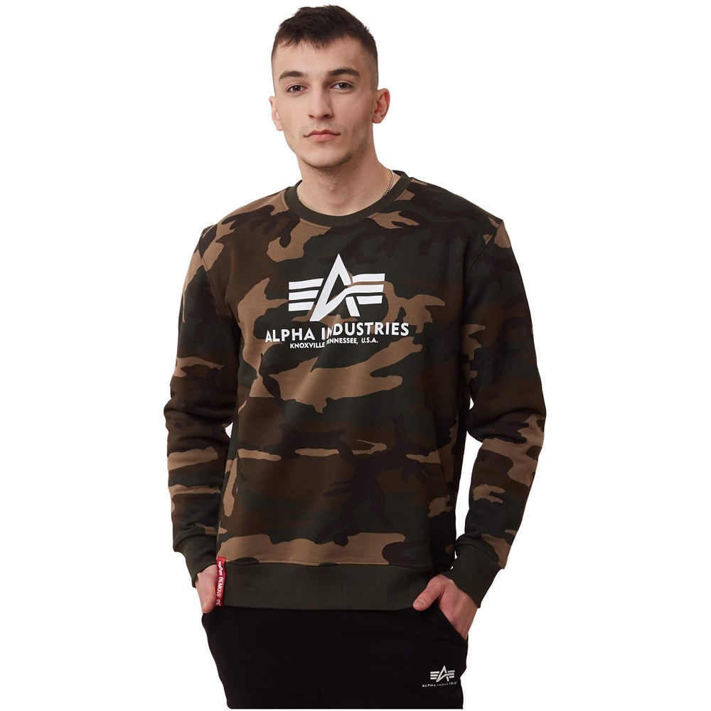 Sweatshirts Alpha Industries Basic Sweater Camo Wdl 65 • shop