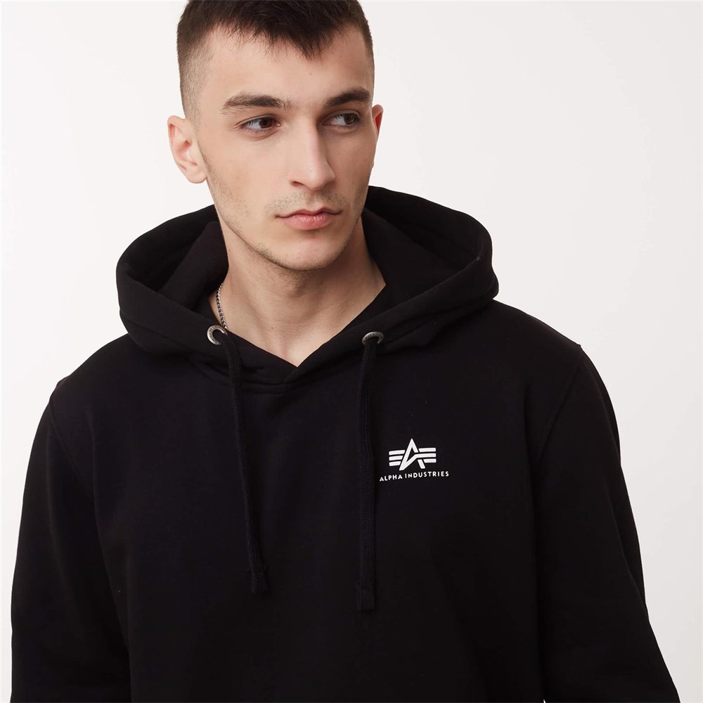 Basic Hoody Logo Alpha Small • shop Industries Sweatshirts