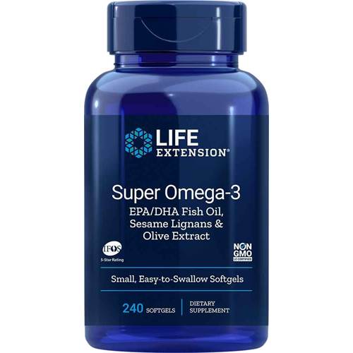 Dietary supplements Life Extension Super OMEGA3 Epa Dha With Sesame Lignans Olive Extract