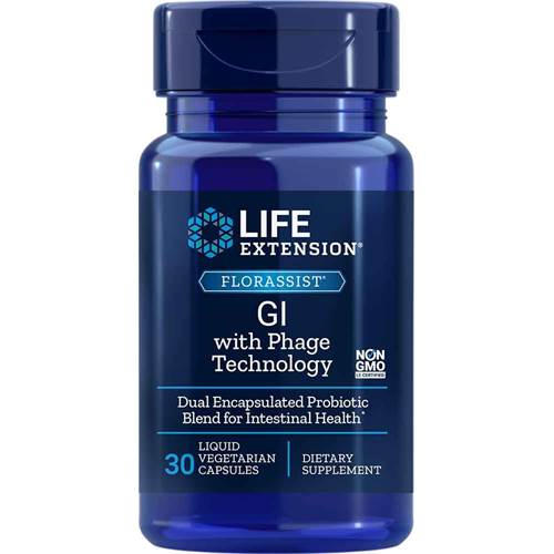 Dietary supplements Life Extension Florassist GI With Phage Technology
