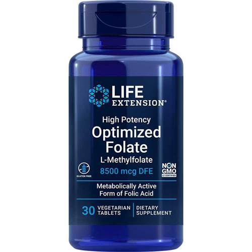 Dietary supplements Life Extension High Potency Optimized Folate L Methylfolate