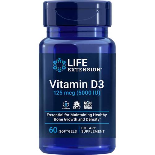 Dietary supplements Life Extension Vitamin D3 5000 IU