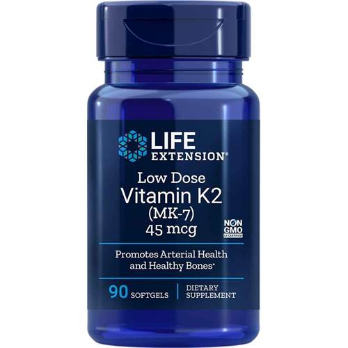 Dietary supplements Life Extension Lowdose Vitamin K2 MK7