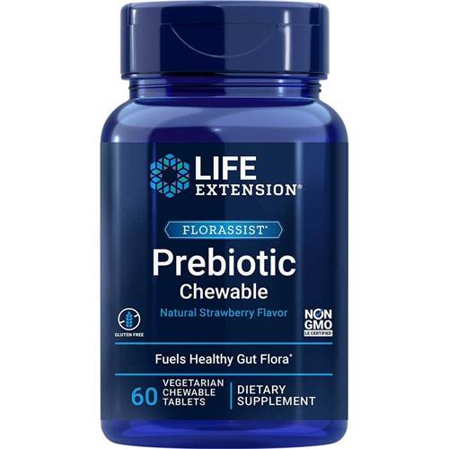 Dietary supplements Life Extension Florassist Prebiotic Chewable Strawberry