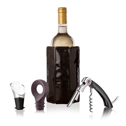 Bar Vacu VIN Wine Accessory Set 4 EL Zestaw Akcesoriów DO Wina Plastikowy