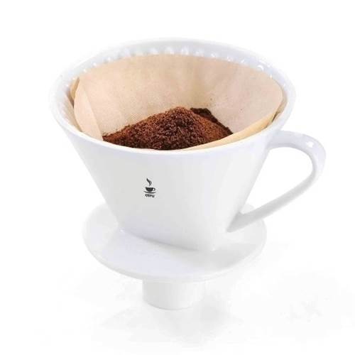 Coffee and tea Gefu Sanro Biały Dripper Filtr DO Kawy Porcelanowy