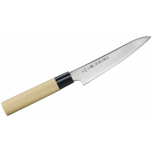 Knives Tojiro Nóż Uniwersalny Stalowy Zen Dąb Mini Kremowy 13 CM