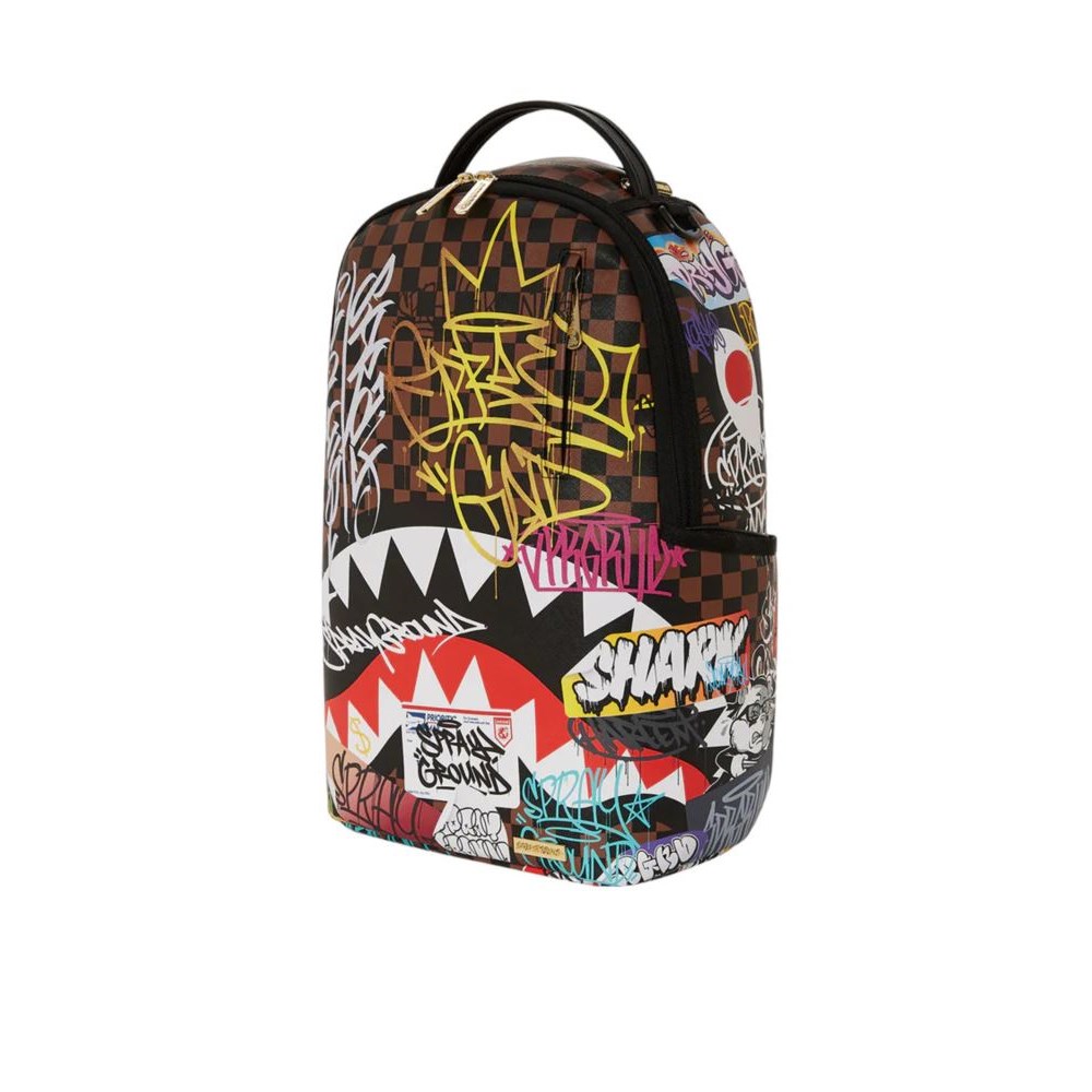 Backpacks Sprayground Tagged Up Sharks In Paris Backpack • shop us